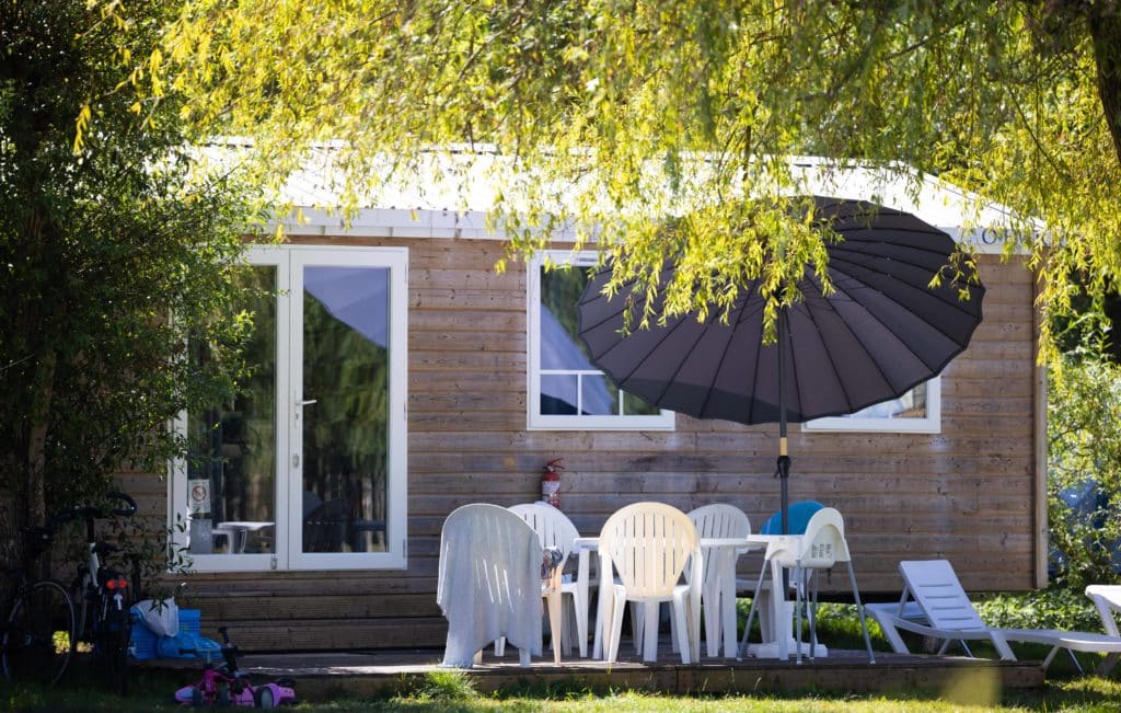 Mobil-home Confort 32m² (2 chambres) + TV + Clim + Terrasse